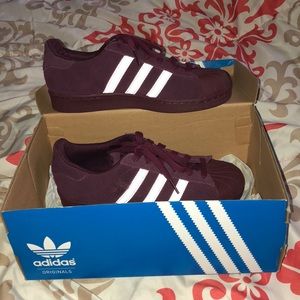Maroon Original Superstar Sneakers